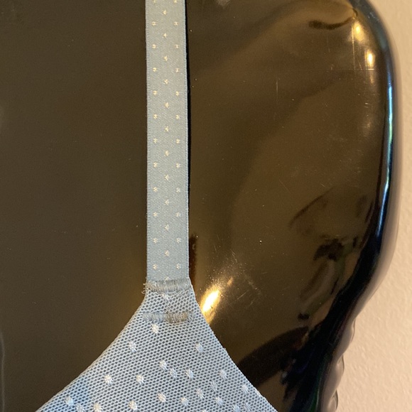 36C Wacoal Back Appeal & Side Smoothing Blue-Green, Dots w/Sheen Lace Bra 855303 - Picture 8 of 12